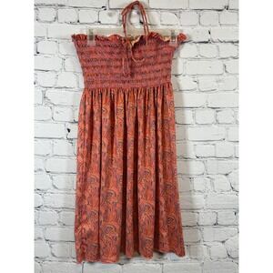 Jordan Taylor Smocked Dress Paisley Print Sleeveless Casual XL‎ Jrs